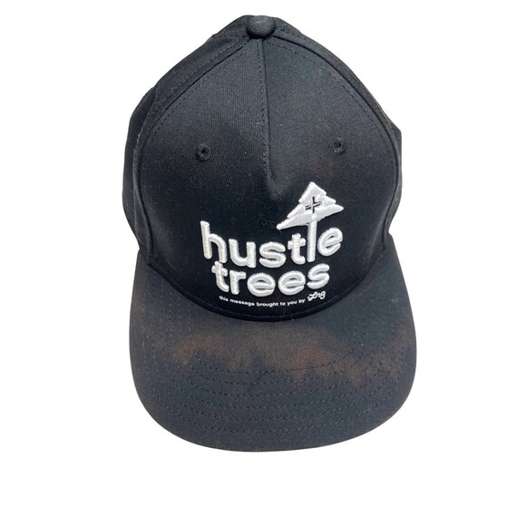 LRG Hustle Trees Black Snapback Hat Adjustable Cotton Lifted Research Group C118 - Picture 1 of 9